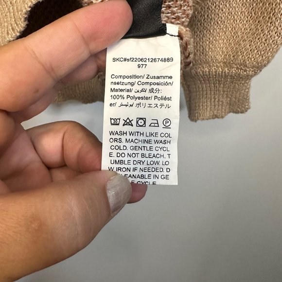 Geo Aztec Pattern Drop Shoulder Sweater 2XL - Picture 8 of 10